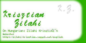 krisztian zilahi business card